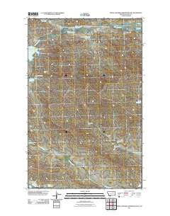 Triple Crossing Reservoir East Montana Historical topographic map, 1:24000 scale, 7.5 X 7.5 Minute, Year 2011