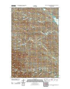 Triple Crossing Reservoir West Montana Historical topographic map, 1:24000 scale, 7.5 X 7.5 Minute, Year 2011