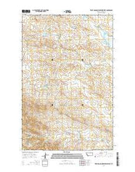 Triple Crossing Reservoir West Montana Current topographic map, 1:24000 scale, 7.5 X 7.5 Minute, Year 2014