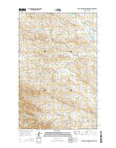 Triple Crossing Reservoir West Montana Current topographic map, 1:24000 scale, 7.5 X 7.5 Minute, Year 2014