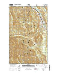 Troy Montana Current topographic map, 1:24000 scale, 7.5 X 7.5 Minute, Year 2014