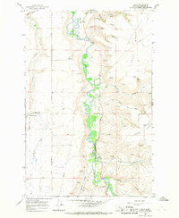 Truly Montana Historical topographic map, 1:24000 scale, 7.5 X 7.5 Minute, Year 1965