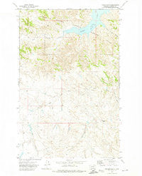 Trumbo Ranch Montana Historical topographic map, 1:24000 scale, 7.5 X 7.5 Minute, Year 1971