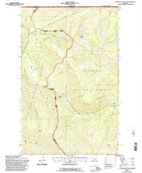 Tuchuck Mountain Montana Historical topographic map, 1:24000 scale, 7.5 X 7.5 Minute, Year 1994