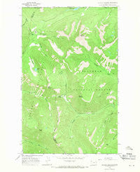 Tuchuck Mountain Montana Historical topographic map, 1:24000 scale, 7.5 X 7.5 Minute, Year 1966
