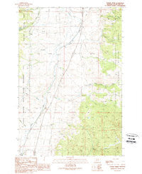 Tucker Creek Montana Historical topographic map, 1:24000 scale, 7.5 X 7.5 Minute, Year 1989