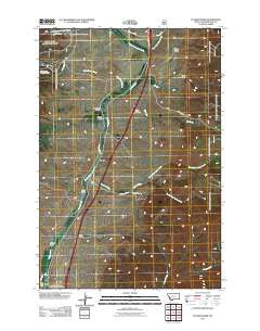 Tucker Creek Montana Historical topographic map, 1:24000 scale, 7.5 X 7.5 Minute, Year 2011