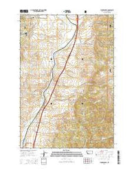 Tucker Creek Montana Current topographic map, 1:24000 scale, 7.5 X 7.5 Minute, Year 2014