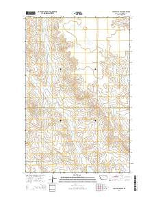 Tule Valley East Montana Current topographic map, 1:24000 scale, 7.5 X 7.5 Minute, Year 2014