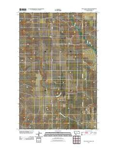 Tule Valley West Montana Historical topographic map, 1:24000 scale, 7.5 X 7.5 Minute, Year 2011