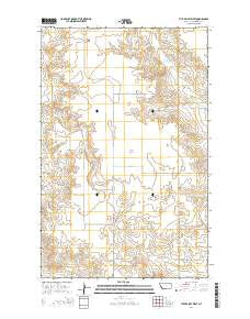 Tule Valley West Montana Current topographic map, 1:24000 scale, 7.5 X 7.5 Minute, Year 2014