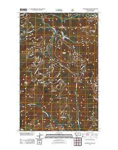 Turner Mountain Montana Historical topographic map, 1:24000 scale, 7.5 X 7.5 Minute, Year 2011