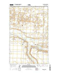 Turner NW Montana Current topographic map, 1:24000 scale, 7.5 X 7.5 Minute, Year 2014