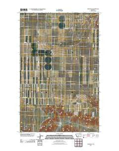 Turner SE Montana Historical topographic map, 1:24000 scale, 7.5 X 7.5 Minute, Year 2011