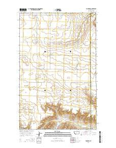Turner SE Montana Current topographic map, 1:24000 scale, 7.5 X 7.5 Minute, Year 2014