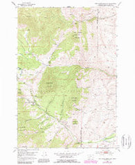 Twin Adams Mountain Montana Historical topographic map, 1:24000 scale, 7.5 X 7.5 Minute, Year 1952