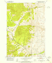 Twin Adams Mountain Montana Historical topographic map, 1:24000 scale, 7.5 X 7.5 Minute, Year 1952
