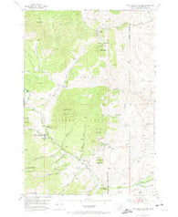 Twin Adams Mountain Montana Historical topographic map, 1:24000 scale, 7.5 X 7.5 Minute, Year 1952