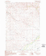 Twin Bridges SW Montana Historical topographic map, 1:24000 scale, 7.5 X 7.5 Minute, Year 1989