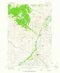 Twin Bridges Montana Historical topographic map, 1:62500 scale, 15 X 15 Minute, Year 1960