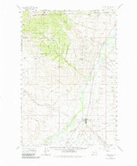 Twin Bridges Montana Historical topographic map, 1:62500 scale, 15 X 15 Minute, Year 1960