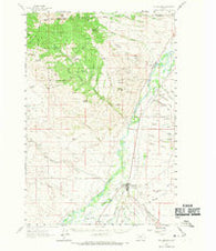 Twin Bridges Montana Historical topographic map, 1:62500 scale, 15 X 15 Minute, Year 1960