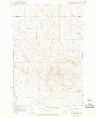 Twin Buttes School Montana Historical topographic map, 1:24000 scale, 7.5 X 7.5 Minute, Year 1965