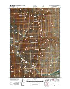 Twin Adams Mountain Montana Historical topographic map, 1:24000 scale, 7.5 X 7.5 Minute, Year 2011