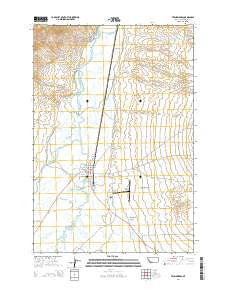 Twin Bridges Montana Current topographic map, 1:24000 scale, 7.5 X 7.5 Minute, Year 2014