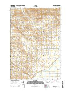 Twin Bridges SW Montana Current topographic map, 1:24000 scale, 7.5 X 7.5 Minute, Year 2014