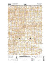 Twin Buttes Montana Current topographic map, 1:24000 scale, 7.5 X 7.5 Minute, Year 2014