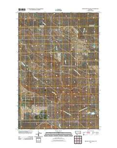 Twin Buttes School Montana Historical topographic map, 1:24000 scale, 7.5 X 7.5 Minute, Year 2011