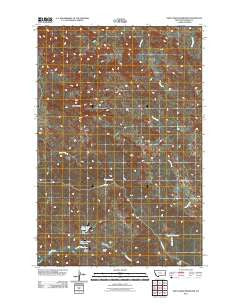 Twin Forks Reservoir Montana Historical topographic map, 1:24000 scale, 7.5 X 7.5 Minute, Year 2011