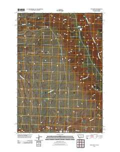 Two Point Montana Historical topographic map, 1:24000 scale, 7.5 X 7.5 Minute, Year 2011