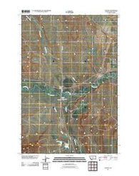 Twodot Montana Historical topographic map, 1:24000 scale, 7.5 X 7.5 Minute, Year 2011