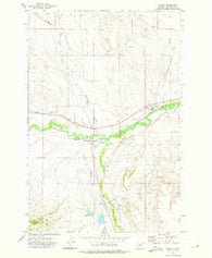 Twodot Montana Historical topographic map, 1:24000 scale, 7.5 X 7.5 Minute, Year 1972