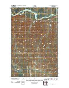 Twomile Creek Montana Historical topographic map, 1:24000 scale, 7.5 X 7.5 Minute, Year 2011