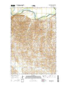 Twomile Creek Montana Current topographic map, 1:24000 scale, 7.5 X 7.5 Minute, Year 2014
