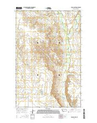 Uhlan Coulee Montana Current topographic map, 1:24000 scale, 7.5 X 7.5 Minute, Year 2014