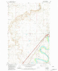 Ulm Montana Historical topographic map, 1:24000 scale, 7.5 X 7.5 Minute, Year 1983