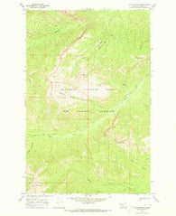 Una Mountain Montana Historical topographic map, 1:24000 scale, 7.5 X 7.5 Minute, Year 1970