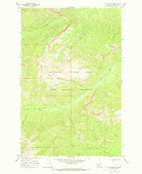 Una Mountain Montana Historical topographic map, 1:24000 scale, 7.5 X 7.5 Minute, Year 1970
