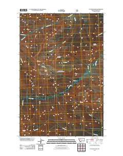 Una Mountain Montana Historical topographic map, 1:24000 scale, 7.5 X 7.5 Minute, Year 2011