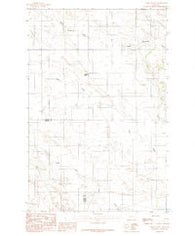 Union School Montana Historical topographic map, 1:24000 scale, 7.5 X 7.5 Minute, Year 1983