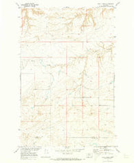 Uphill Creek Montana Historical topographic map, 1:24000 scale, 7.5 X 7.5 Minute, Year 1970
