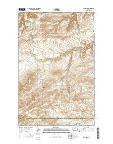 Uphill Creek Montana Current topographic map, 1:24000 scale, 7.5 X 7.5 Minute, Year 2014