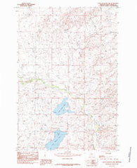 Upper Glaston Lake Montana Historical topographic map, 1:24000 scale, 7.5 X 7.5 Minute, Year 1985