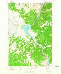 Upper Holter Lake Montana Historical topographic map, 1:24000 scale, 7.5 X 7.5 Minute, Year 1962