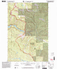 Upper Jocko Lake Montana Historical topographic map, 1:24000 scale, 7.5 X 7.5 Minute, Year 1999