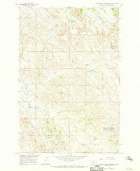 Upper Magpie Reservoir Montana Historical topographic map, 1:24000 scale, 7.5 X 7.5 Minute, Year 1967